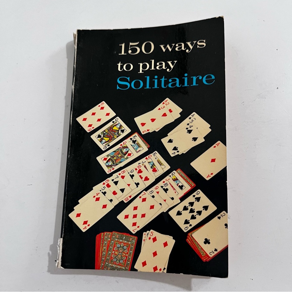 Vintage 150 Ways to Play Solitaire Paperback Book 1950